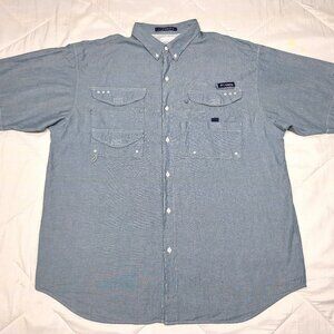 COLUMBIA Super Bonehead Omni Shade 2XL Mens PFG Fishing Vented Cotton Shirt
